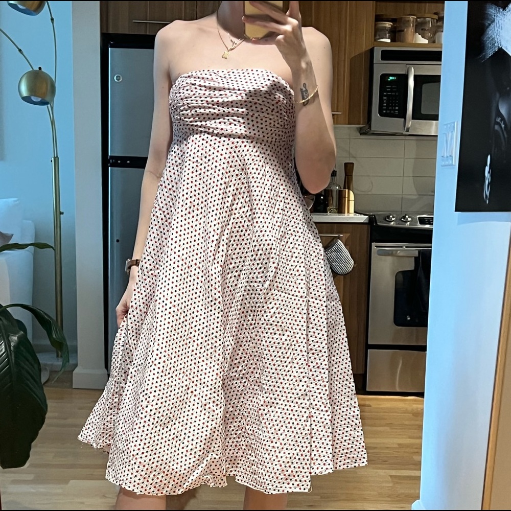 Polka dot sleeveless dress